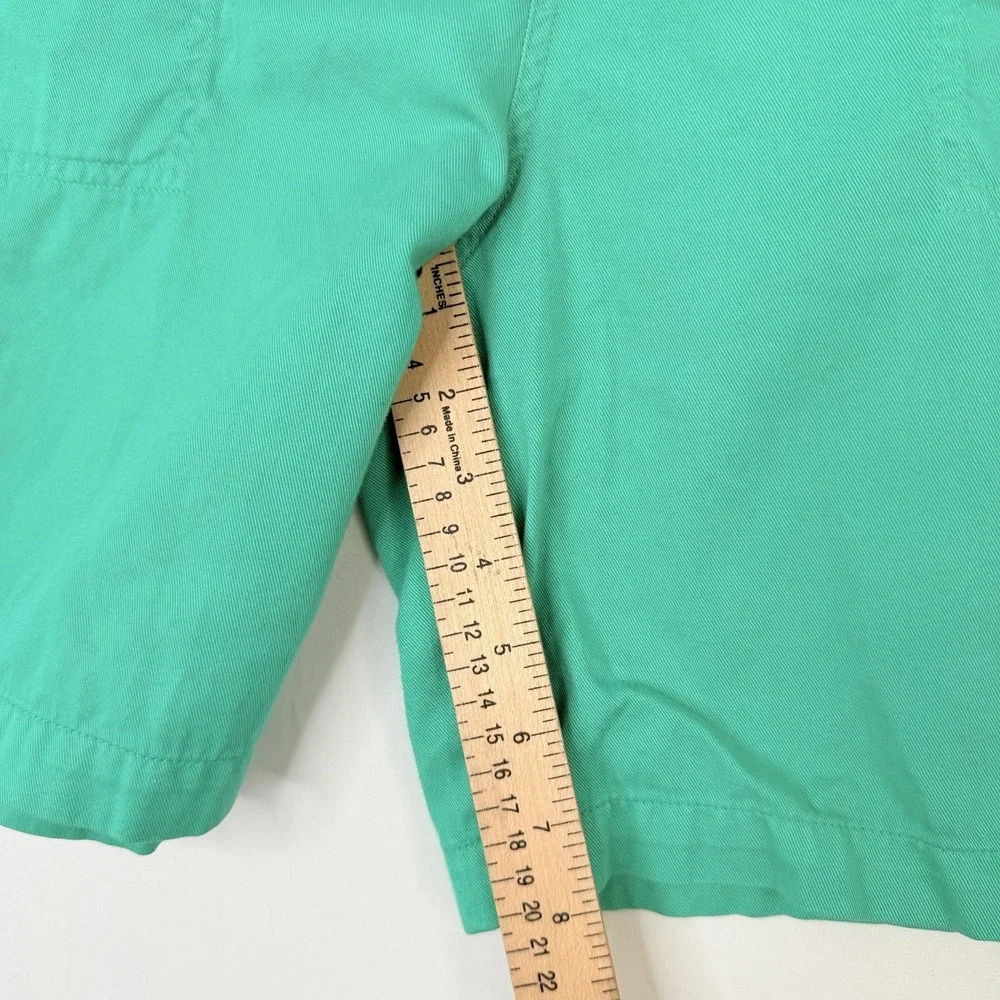 VTG Polo Ralph Lauren Men's Shorts SZ-Small Green Elastic Waist Casual Summer